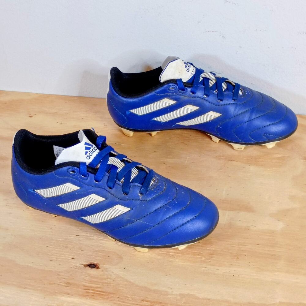 Adidas Goletto VIII FG J Kids Soccer Cleats Blue White GW6162 Youth Size 3